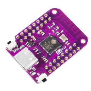 MELIFE 3pcs ESP32 S2 Mini WiFi Board Based ESP32-S2FN4R2 ESP32-S2 4MB Flash Type-C Connect Compatible with MicroPython