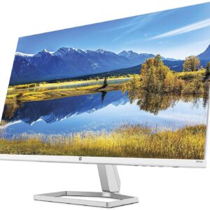 HP 27" Monitor FHD IPS LED Backlit with Audio White Color, Display Features: On-Screen Controls; AMD FreeSync™; Low Blue Light Mode; Dual Speakers (2W per Channel). M27fwa