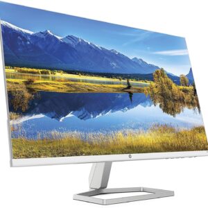 HP 27" Monitor FHD IPS LED Backlit with Audio White Color, Display Features: On-Screen Controls; AMD FreeSync™; Low Blue Light Mode; Dual Speakers (2W per Channel). M27fwa