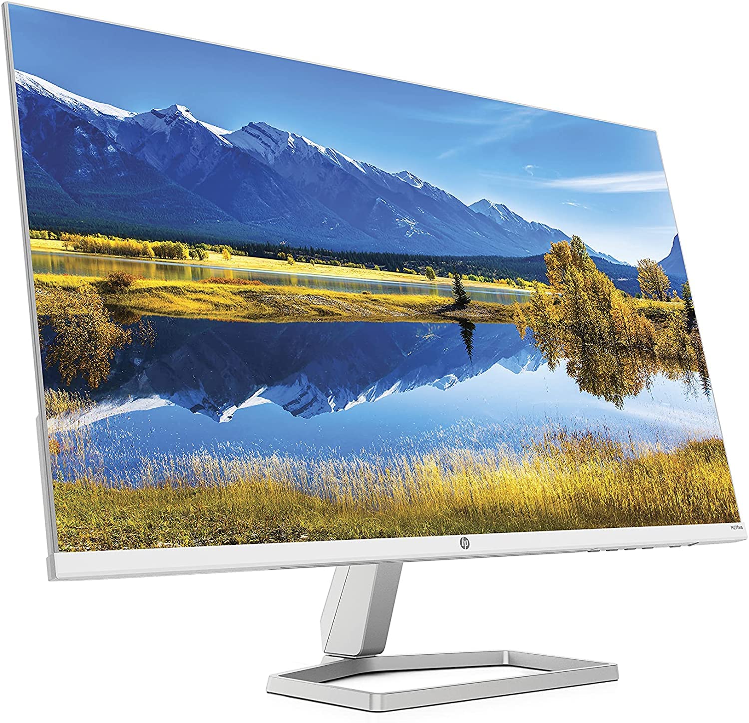 HP 27" Monitor FHD IPS LED Backlit with Audio White Color, Display Features: On-Screen Controls; AMD FreeSync™; Low Blue Light Mode; Dual Speakers (2W per Channel). M27fwa