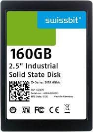 swissbit sfsa160gs2ak2to-c-8c-22p-std, solid state drive, 160gb, 5v, 2.5" sata ssd, x-76, 3d pslc, 0-70°c