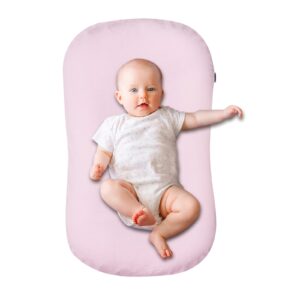 corduroy baby lounger cover | mexxi 100% hypoallergenic cotton newborn cover | durable soft spare cover (cover only) (corduroy, sakura pink)