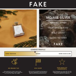 Fake Mojave Silver Inspired by Mojave Ghost 1.7oz Unisex Cologne/Perfume | Almost an Exact Clone | Robust Burst of Amber Floral-Sweet scent with a Woodsy Backbone | Unisex Fragrance is Addictive!