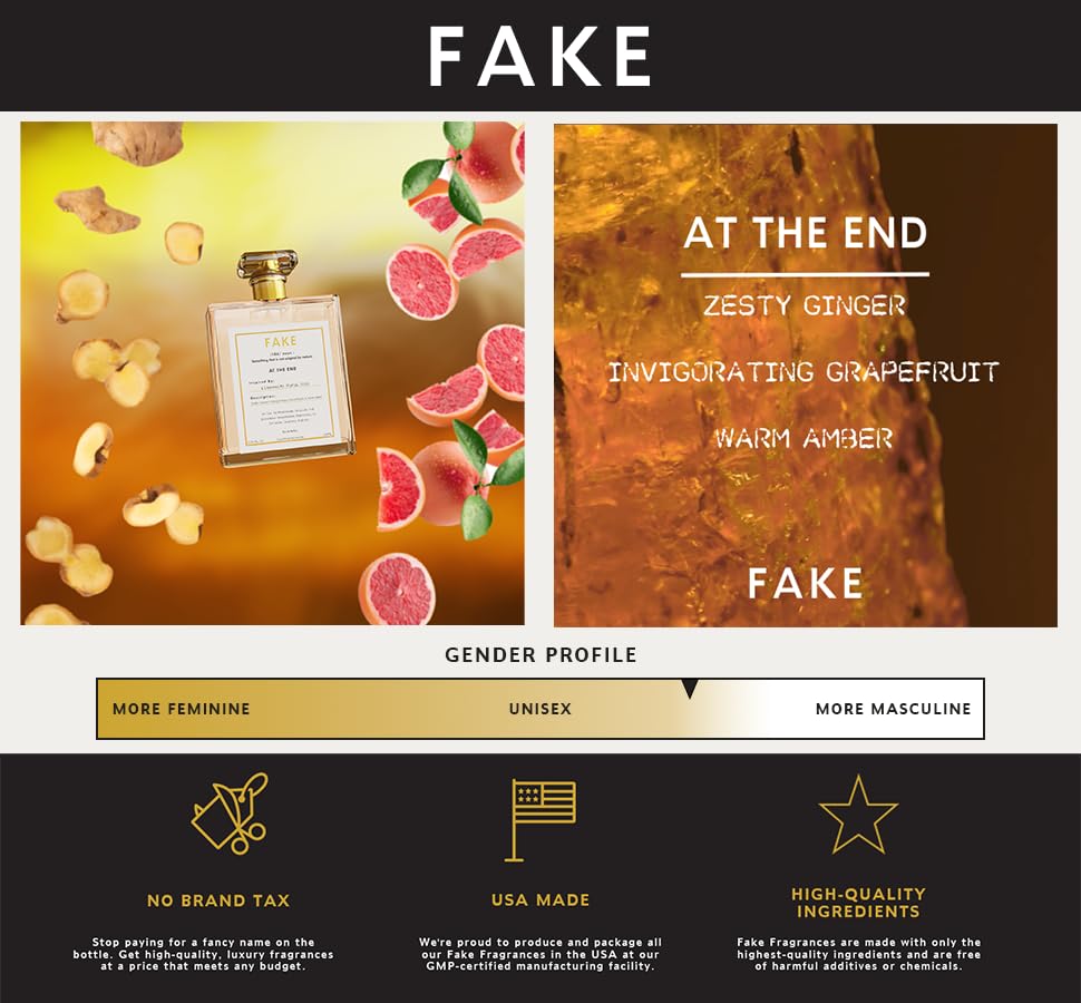 Fake At the End | Fragrance Inspired by L’Immensite 1.7oz Men's Cologne | Almost Exact Clone | 1.7oz Eau de Parfum | Addictive Sweet-Spicy Amber Masculine Scent | Unisex Fragrance is Addictive!