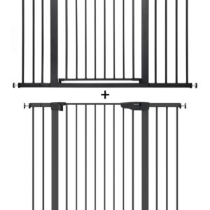 Cumbor 36" Extra Tall, 29.7"- 46" Width Baby Gate for Dogs and Kids & Cumbor 30.5" Tall 29.5"-51.6" Width Dog Baby Gate for House, Stairs, Doorways