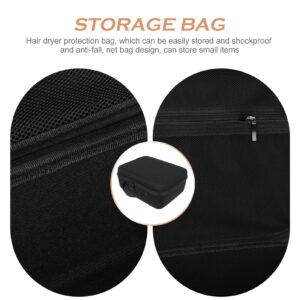 SOLUSTRE Black Hard Hair Dryer Storage Box Lightweight EVA Carrying Case Cover Hard Shell Hard Travel Case Storage Bag Hair Dryer Hard Travel Storage Case for Hair Dryer