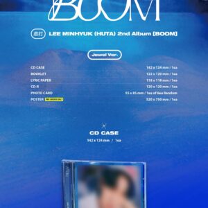 LEE MIN HYUK (HUTA) - BOOM (Jewel case) CD [Korean Edition]