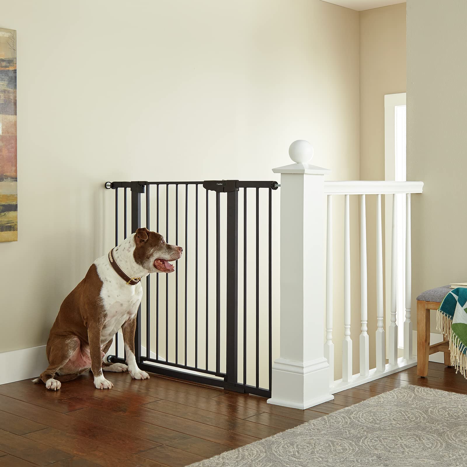 Cumbor 36" Extra Tall, 29.7"- 46" Width Baby Gate for Dogs and Kids & Cumbor 30.5" Tall 29.7"-46" Width Dog Baby Gate for House, Stairs, Doorways