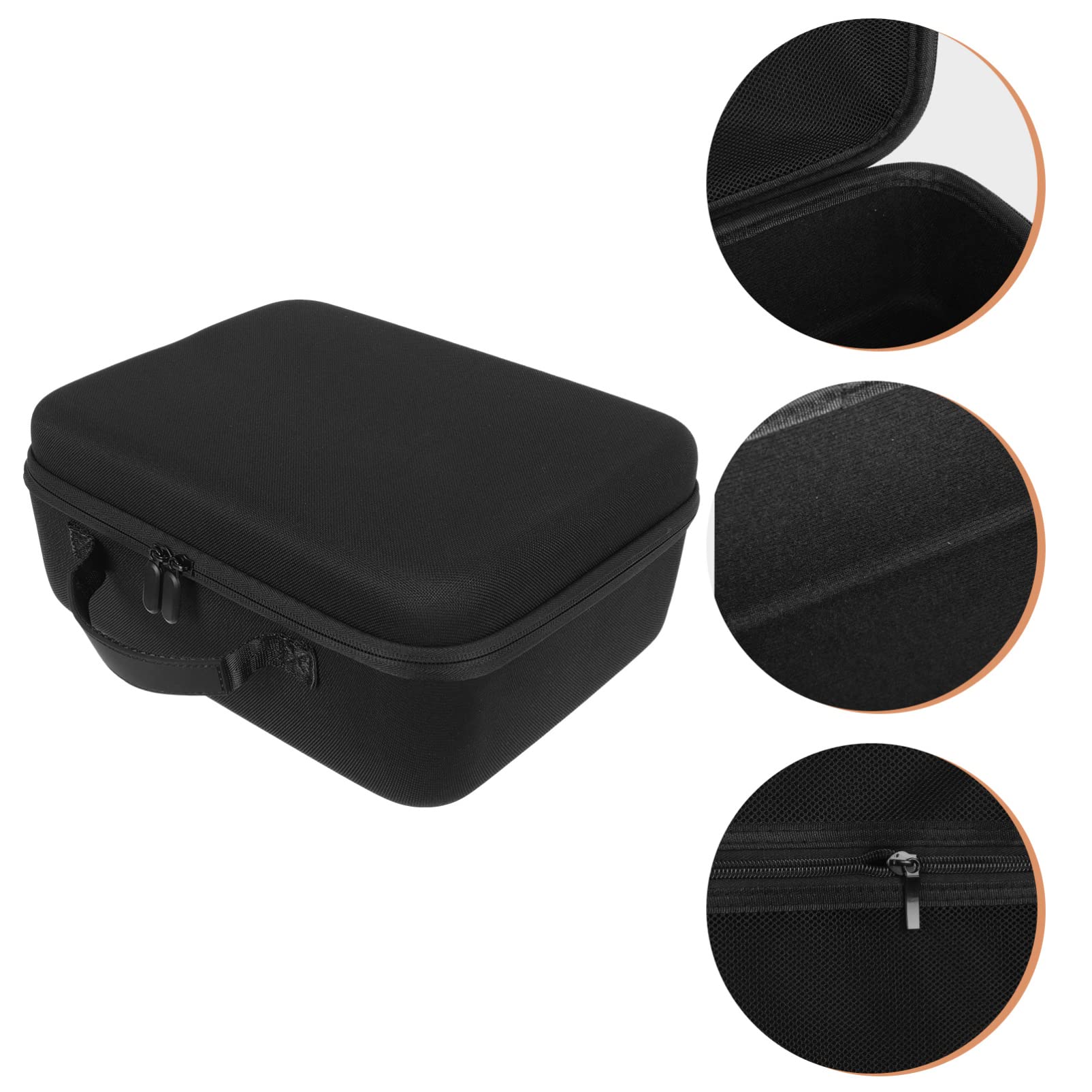 SOLUSTRE Black Hard Hair Dryer Storage Box Lightweight EVA Carrying Case Cover Hard Shell Hard Travel Case Storage Bag Hair Dryer Hard Travel Storage Case for Hair Dryer