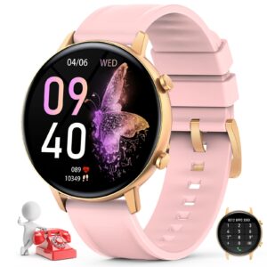 smart watch for women(call receive/dial),fitness trackers waterproof smart watches for android phones smartwatch with blood pressure heart rate sleep monitor sport running pedometer touch screen