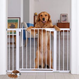 Cumbor 36" Extra Tall, 29.7"- 46" Width Baby Gate for Dogs and Kids & Cumbor 30.5" Tall 29.7"-46" Width Dog Baby Gate for House, Stairs, Doorways