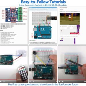 SunFounder Ultimate Starter Kit Compatible with Arduino UNO IDE Scratch, 3 in 1 IoT/Smart Car/Basic Kit with Online Tutorials, Video Courses, 192 Items, 87 Projects, Suitable for Age 8+ Beginners