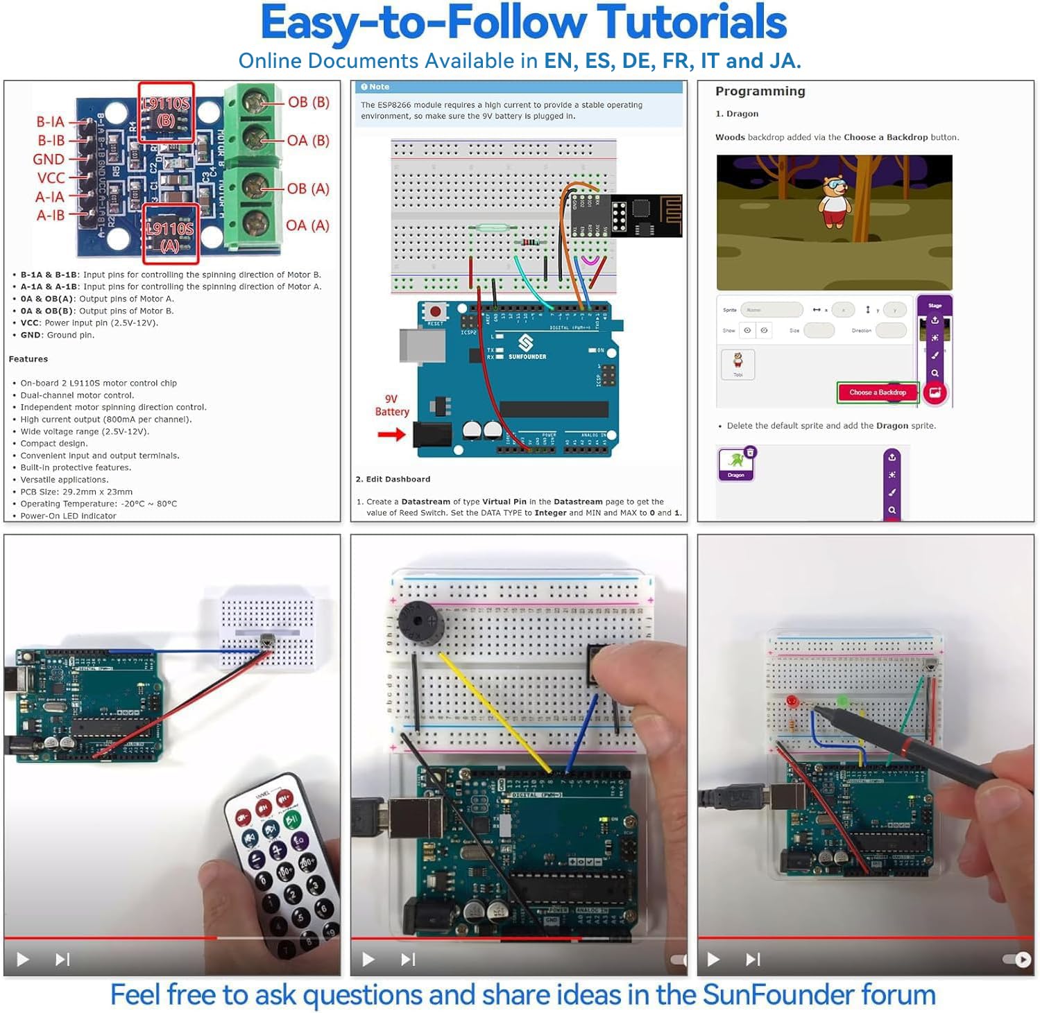 SunFounder Ultimate Starter Kit Compatible with Arduino UNO IDE Scratch, 3 in 1 IoT/Smart Car/Basic Kit with Online Tutorials, Video Courses, 192 Items, 87 Projects, Suitable for Age 8+ Beginners