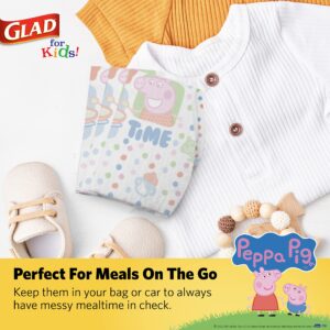 Glad Peppa Pig Paper Bibs, 30 Count with Cute Peppa Pig Design for Kids | Art & Craft Disposable Kids Bibs