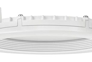 Juno WF6 REG SWW5 90CRI CP6 MW M2 Canless Wafer Recessed LED Downlight, Shallow Regressed Baffled Trim Style, 6-Inch, Matte White, 6-Pack