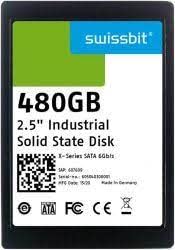 swissbit sfsa480gs2ak2to-c-8c-236-std, solid state drive, 480gb, 5v, 2.5" sata ssd, x-73, 3d tlc, 0-70°c