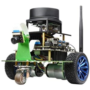 Waveshare JetBot Professional Version ROS AI Kit, Dual Controllers AI Robot, Lidar Mapping, Vision Processing, Includes Official Jetson Nano Developer Kit (B01) (NOT Support Nano 2GB)