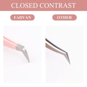 Eyelash Extensions Tweezers For Volume Lashes Easy to Make Fans Eyelashes Extensions Supplies Lash Extension Tweezers by FADVAN