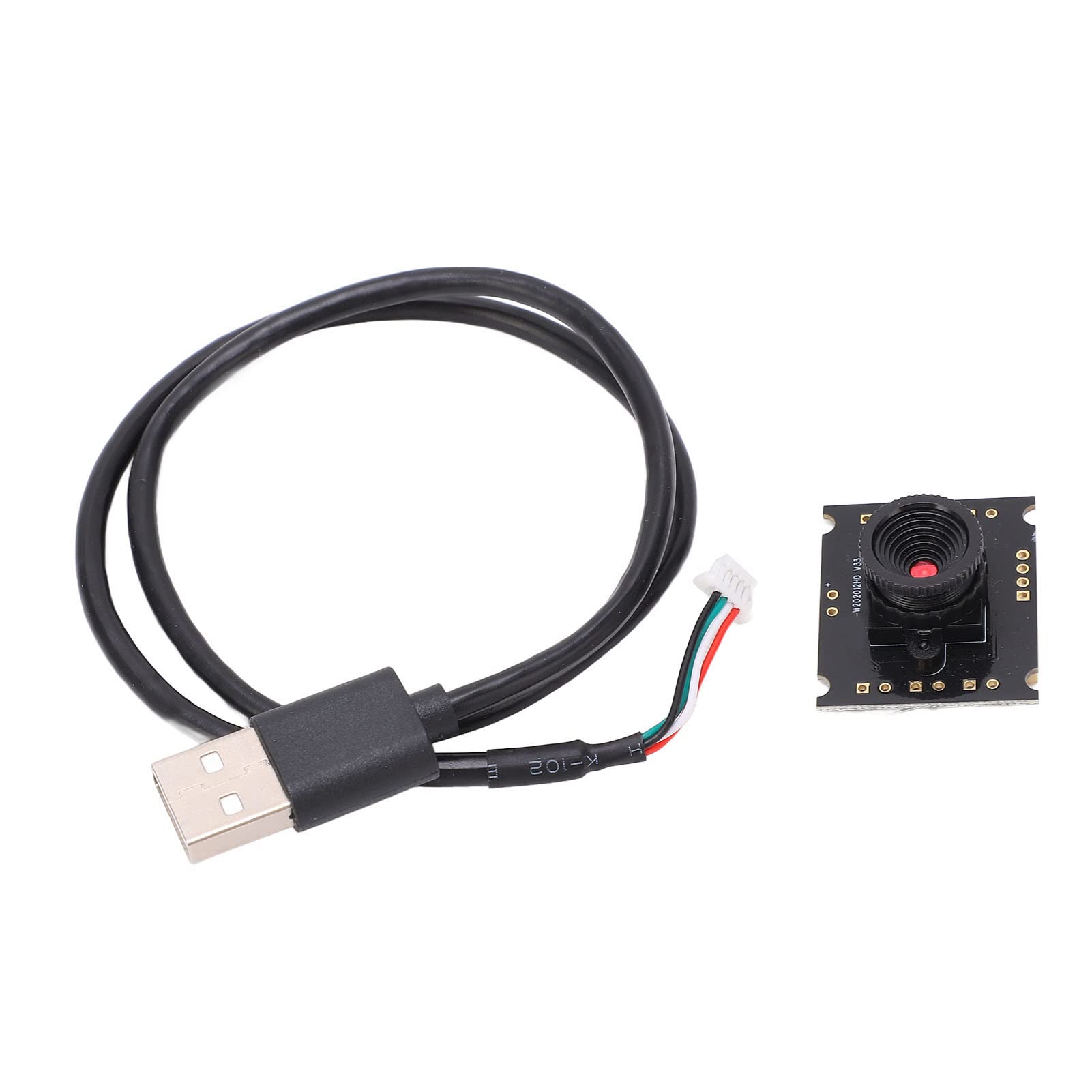 1MP Camera Module Horn Lens W202012HD V33 42° USB Camera Module 1MP CMOS OV9726 Mini USB2.0 Webcam Board with 40cm / 15.7in Cable Compatible for Computer System