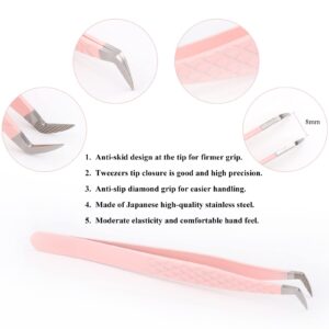 Eyelash Extensions Tweezers For Volume Lashes Easy to Make Fans Eyelashes Extensions Supplies Lash Extension Tweezers by FADVAN