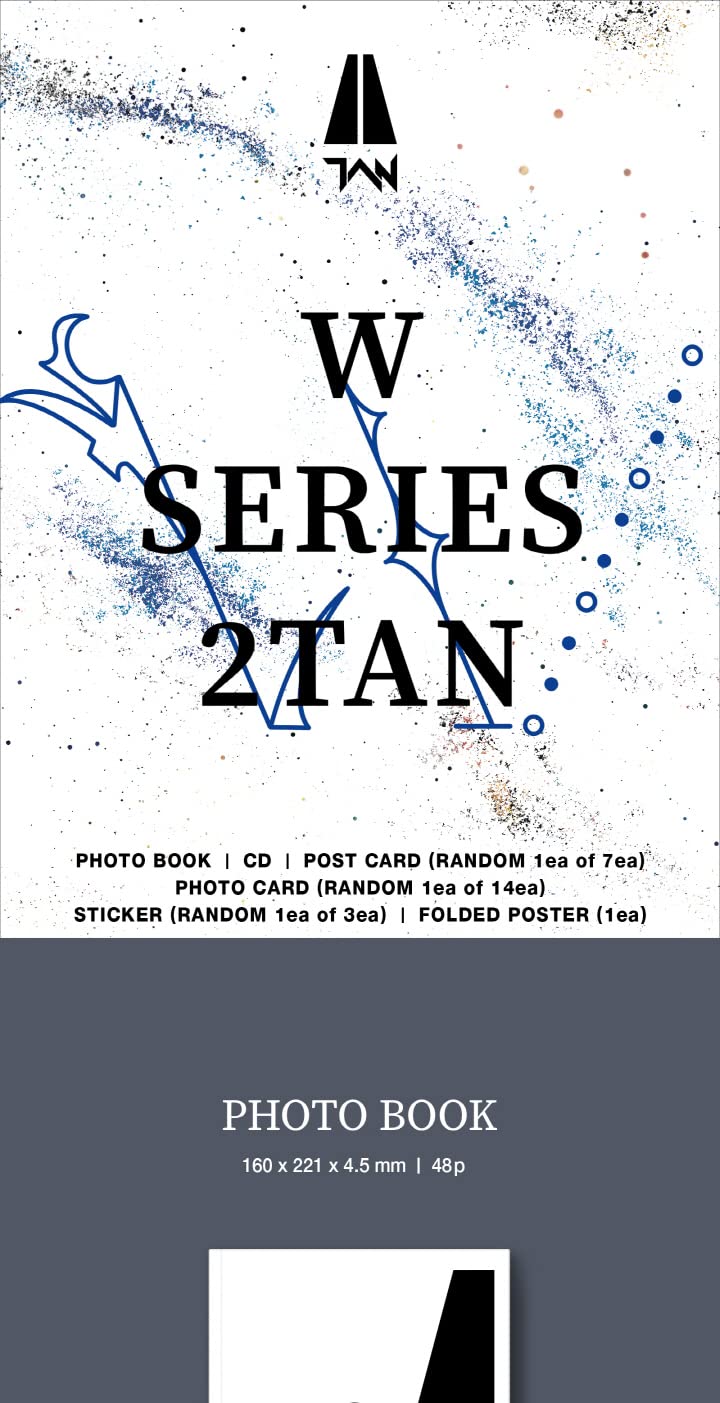 TAN W SERIES 2TAN We Version CD+Poster On Pack+Photobook+Postcard+Photocard+Sticker+Tracking Sealed