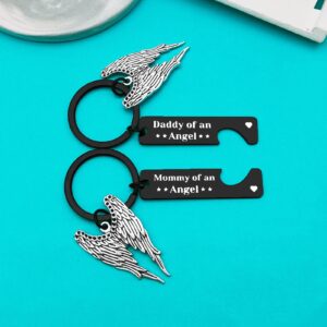 Xiahuyu Loss Memorial Keychain Miscarriage Gifts for Parents Baby Memorial Gifts Pregnancy Loss Gifts Remembrance Bereavement Gifts Sympathy Gifts for Infant Loss Child Loss