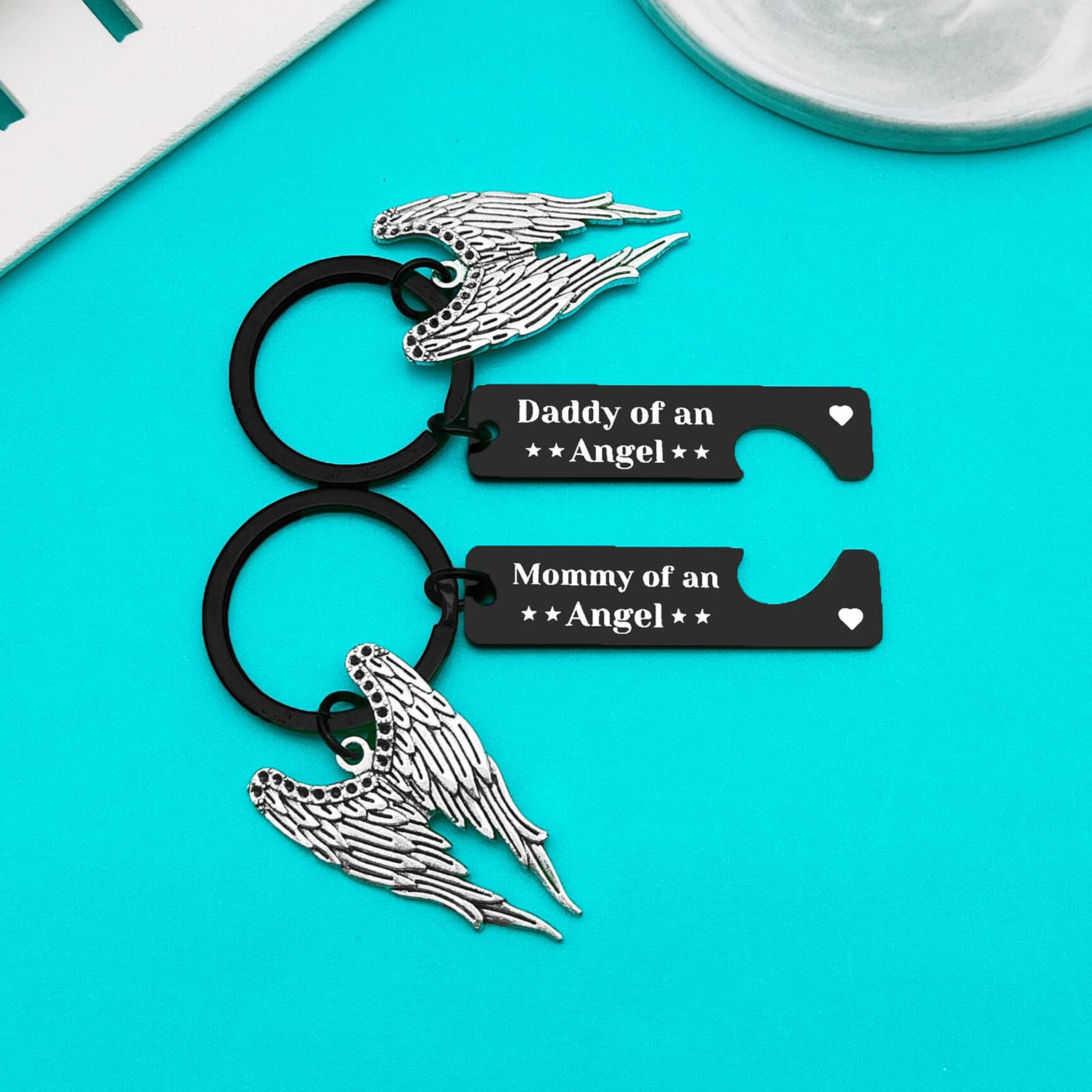 Xiahuyu Loss Memorial Keychain Miscarriage Gifts for Parents Baby Memorial Gifts Pregnancy Loss Gifts Remembrance Bereavement Gifts Sympathy Gifts for Infant Loss Child Loss