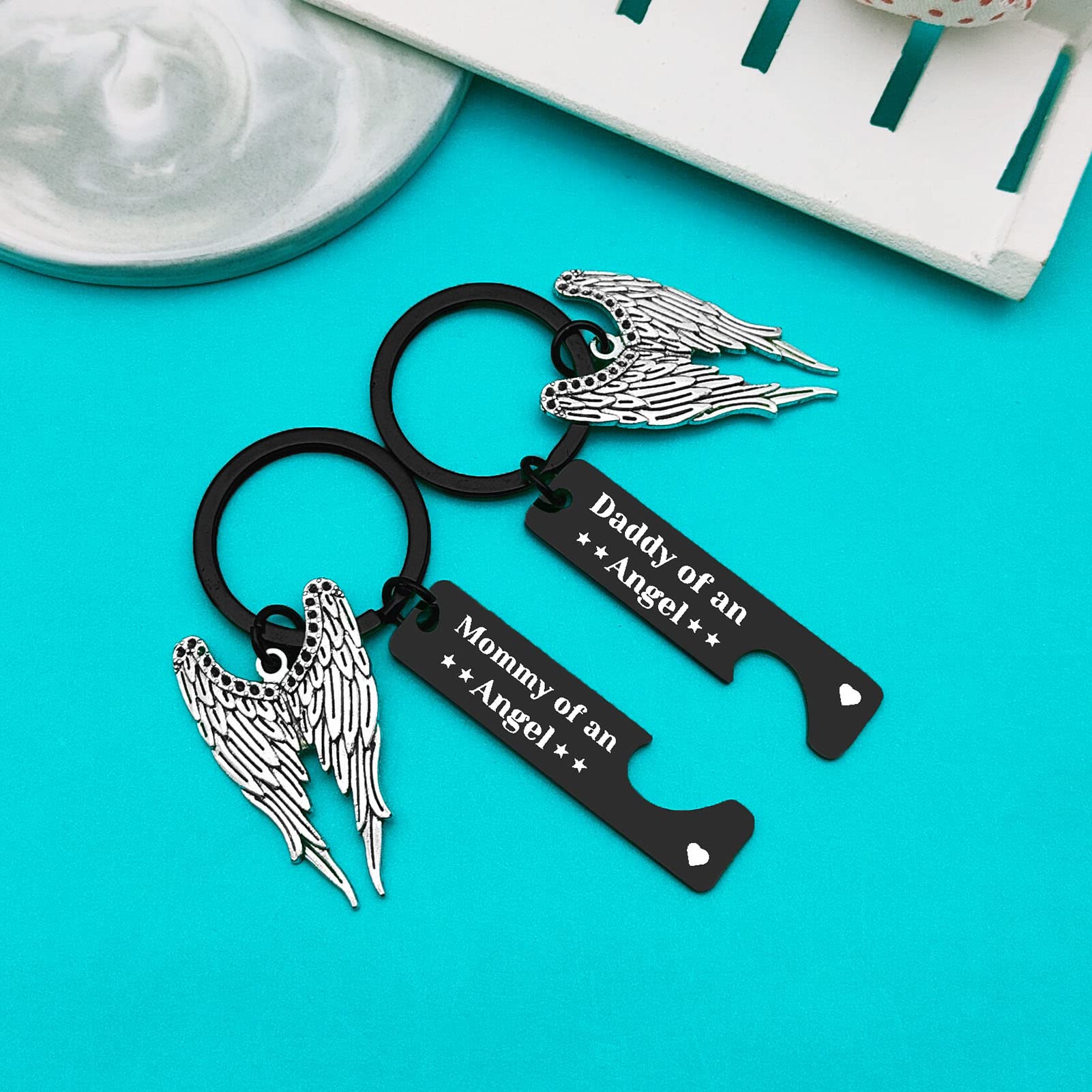 Xiahuyu Loss Memorial Keychain Miscarriage Gifts for Parents Baby Memorial Gifts Pregnancy Loss Gifts Remembrance Bereavement Gifts Sympathy Gifts for Infant Loss Child Loss