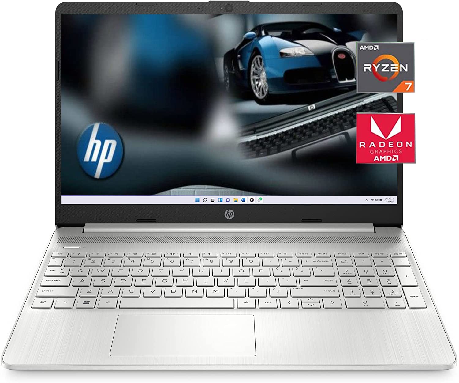 HP 2022 Newest 15.6'' Laptop, AMD Ryzen 7 5700U (8-core, Beat i7-1180G7), 32GB DDR4 RAM, 1TB PCIe SSD, Windows 11 Home, Thin&Light, Full-Size Keyboard, cefesfy Webcam Accessory