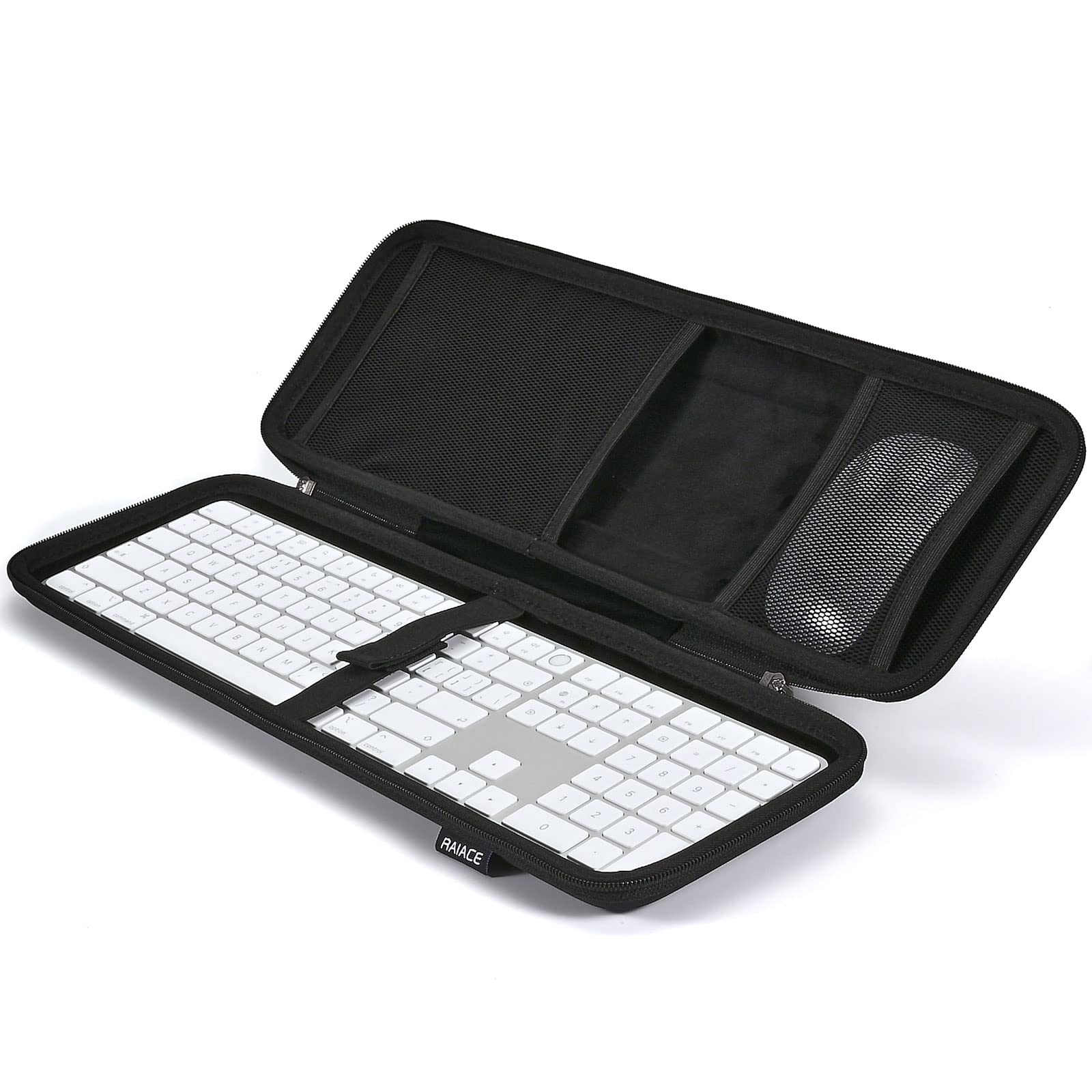 RAIACE Hard Storage Case Compatible with Apple Magic Keyboard + Magic Mouse. (Case Only) - Black