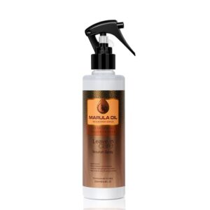 diamond edge marula oil volume nourish leave-in detangler spray hair | detangle, heat protection | smoothes frizzy hair | adults & children suitable for all types.