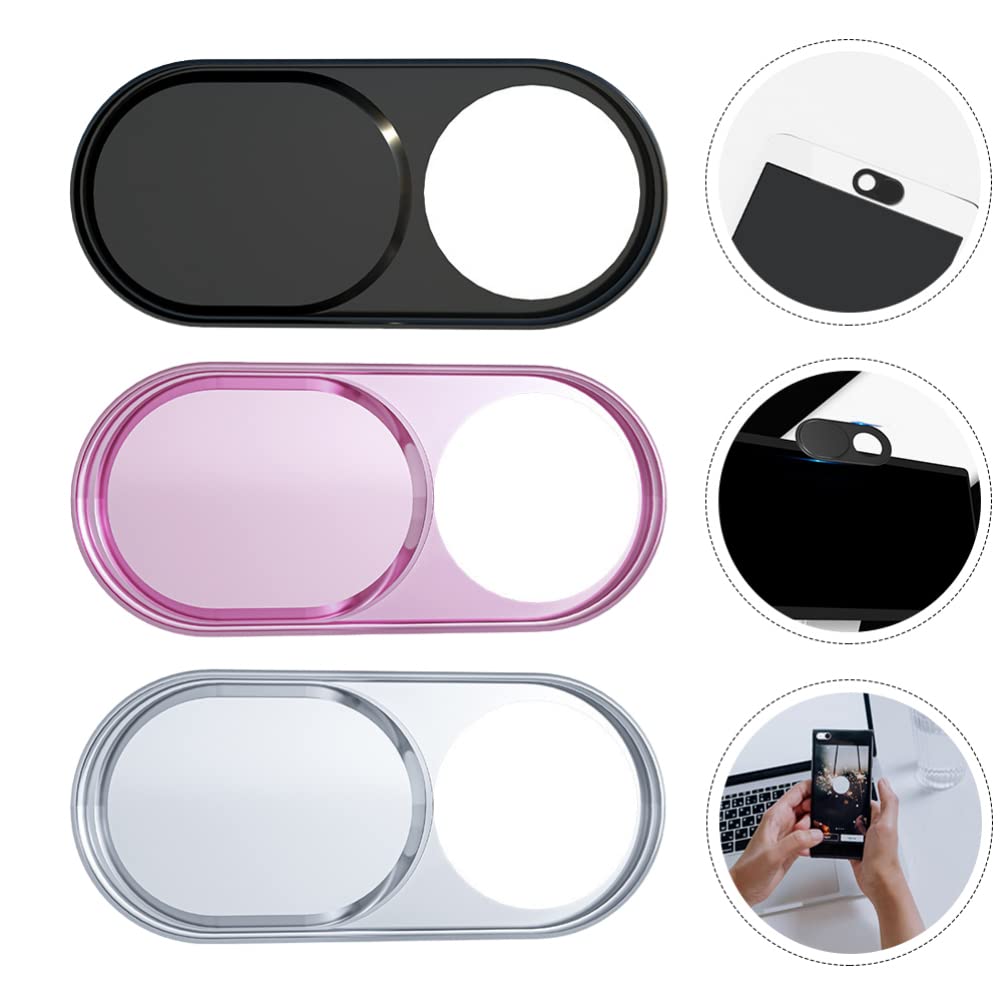 Sosoport 3pcs Cover Webcam Cover Shield Cover Webcam Privacy Covers Webcam Lens Caps Useful Webcam Lens Covers Slide Protector Cover