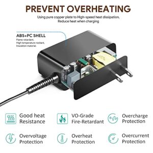 for Ninebot Electric Scooter Charger, TAIFU AC Adapter for Segway Ninebot eKickScooter Zing E8 E10 E12 Kids Electric Kick Sooter Model NB-25D2-00D8-US NB-25D2-00D8US Power Adapter Battery Charger