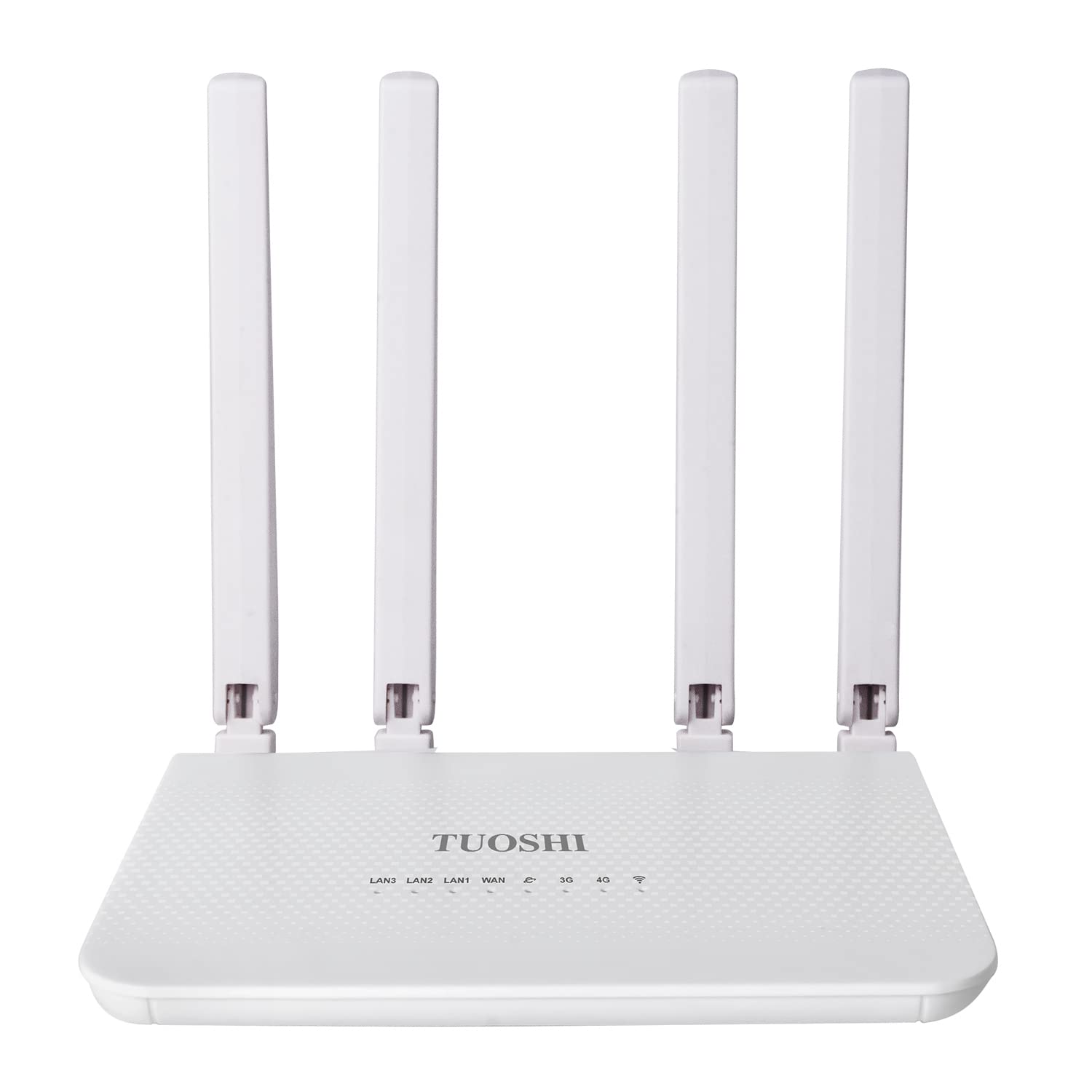 TUOSHI N300 WiFi Unlocked 4G LTE Modem Router with SIM Card Slot, 300Mbps WiFi, LTE Cat4, EC25-AFX Qualcomm Chipset,5dBi High Gain Antennas,Plug and Play,LT15X