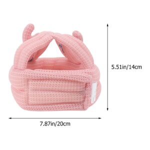 Zerodeko Baby Helmet Safety Head Cushion Safety Crash Helmet with Bumper Bonnet Adjustable Cap Shockproof for Running Walking Crawling Pink