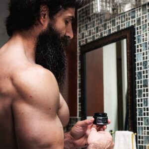 The Beard Struggle Warrior’s Beard Balm - Gold Collection, Hoenir's Poem - Non-Greasy Low-Hold Formula, Luxurious Cologne-Grade Fragrances 100% Natural and Plant-Based Ingredients - 50g