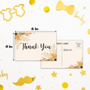 Baby Shower Cards Kit,Happy Fall Thanksgiving Day Set of 25 Baby Shower Invitations with Envelopes, Book Request Cards for Baby Shower,Autumn Pumpkin Baby Shower Party Favor Decoration(02)