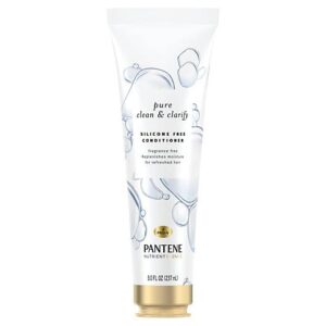 pantene pro-v nutrient blends pure clean & clarify conditioner, silicone and fragrance free, 8 fl oz