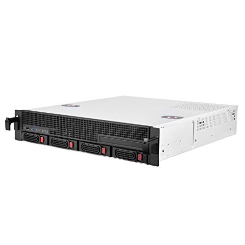 SilverStone Technology RM21-304 2U Micro-ATX Rackmount Server Chassis with Four 3.5" hot-swap Bays, SST-RM21-304