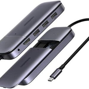 YIRENZUI USB C HUB USB Type 3.1 to M.2 B-Key 4K 60Hz USB 3.1 10Gbps USB C HUB Splitter Plug and Play use Stable and Fast Connection