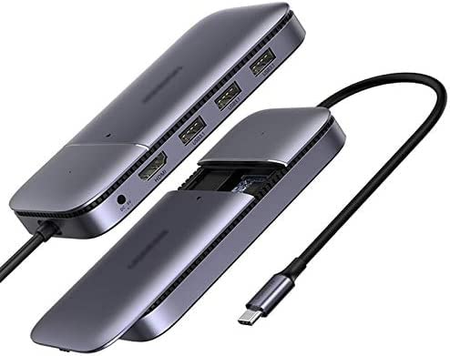 YIRENZUI USB C HUB USB Type 3.1 to M.2 B-Key 4K 60Hz USB 3.1 10Gbps USB C HUB Splitter Plug and Play use Stable and Fast Connection