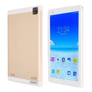 PUSOKEI 8inch Tablet,4GB RAM,64GB ROM,Dual SIM 3G Call,8 Million 16 Million Pixels,WiFi Gaming Tablet PC with 8000mAh Battery(Gold)