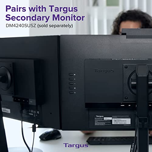 Targus 24-inch USB-C Docking Computer Monitor w/ 100W PD, Adjustable Height Mac PC Monitor 360 Degree Rotating 24 inch Monitor Gaming Monitor w/Dock, Dual Monitor Compatible w/DM4240SUSZ (DM4240PUSZ)