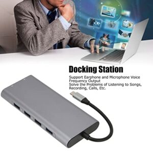 USB C Hub, 11 in 1 USB C to 4K HD HDMI, VGA, Ethernet, 100W PD, 2 USB 3.0, 2 USB 2.0, Audio, SD/TF Card Reader Multport Adapter for Macbook2019/2018/2017, Type C Devices, etc