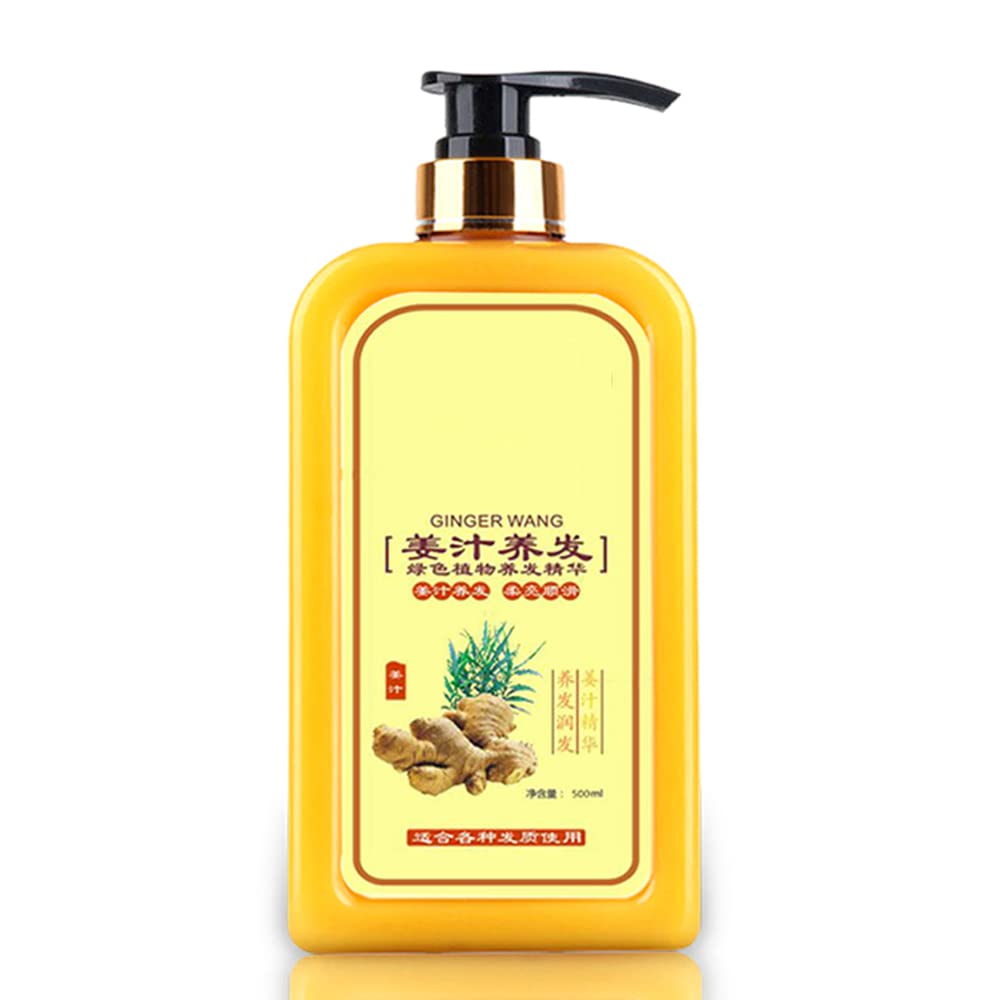 QINGTING Instant Ginger Shampoo for Hair Regrowth and Anti-Hair Loss, 17.6 Fl Oz (Pack of 1)