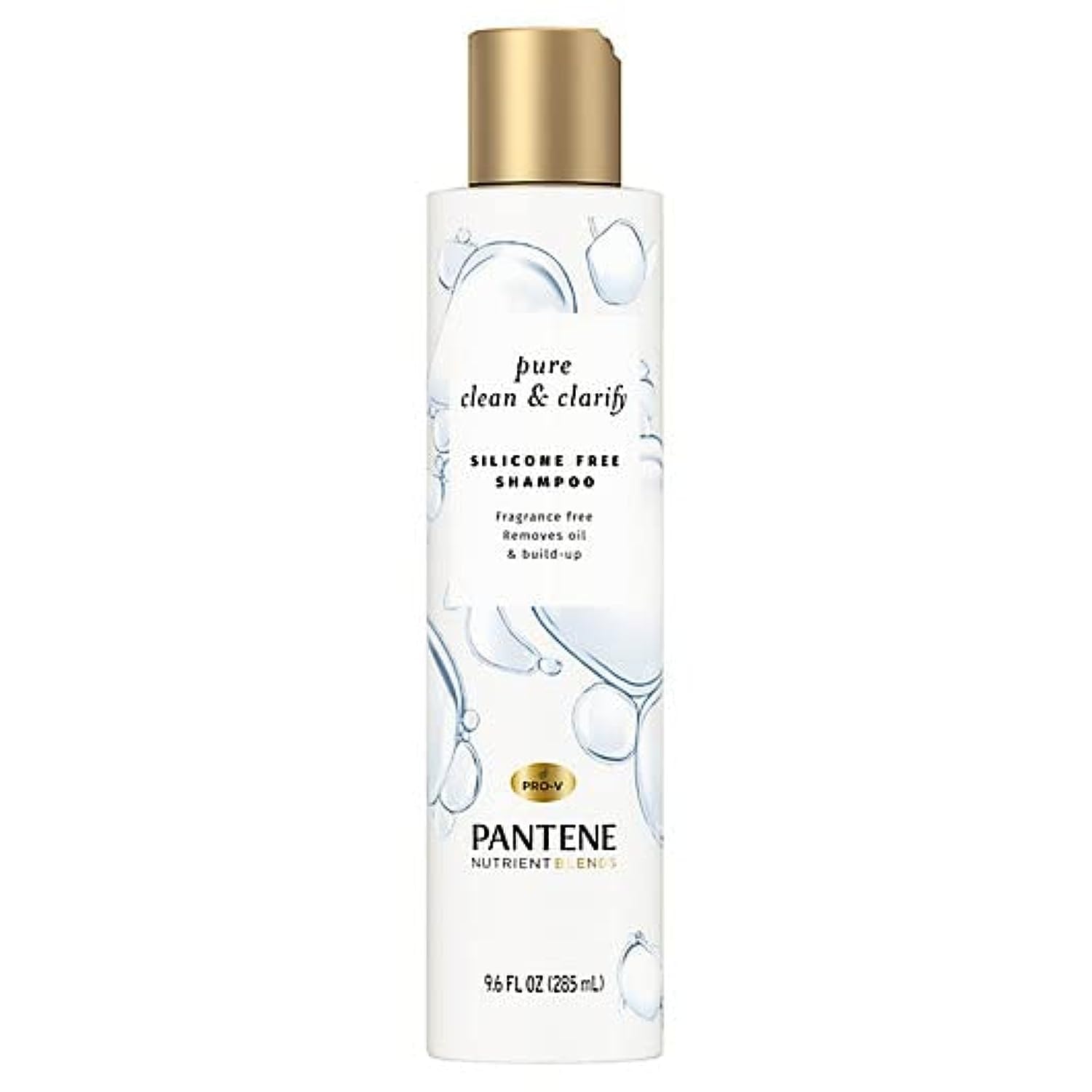 Pantene Pro-V Nutrient Blends Pure Clean & Clarify Shampoo, Silicone and Fragrance Free, 9.6 fl oz