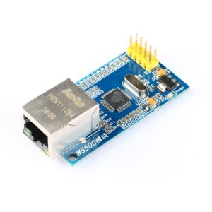 JESSINIE 2Pcs W5500 Ethernet Network Module SPI Interface Full Hardware TCP/IP Protocol 3.3V 5V W5500 STM32 Microcontroller Ethernet Network for Arduino