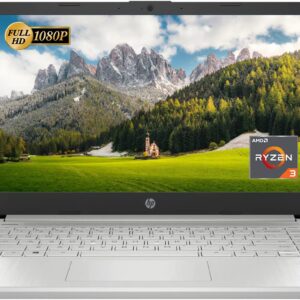 HP 14'' Full HD Screen Laptop, AMD Ryzen 3 3250U Processor, 8GB DDR4 RAM, 512GB SSD, USB Type-C, Wi-Fi, HD Webcam, HDMI, Windows 11 Home, Silver