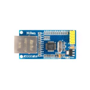 JESSINIE 2Pcs W5500 Ethernet Network Module SPI Interface Full Hardware TCP/IP Protocol 3.3V 5V W5500 STM32 Microcontroller Ethernet Network for Arduino