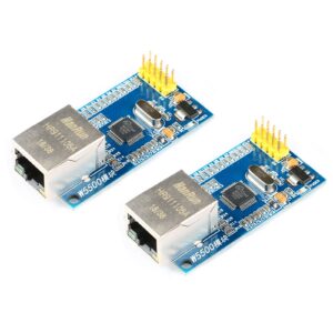 jessinie 2pcs w5500 ethernet network module spi interface full hardware tcp/ip protocol 3.3v 5v w5500 stm32 microcontroller ethernet network for arduino